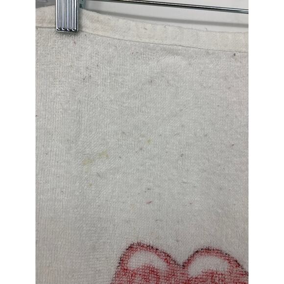 Vintage The Rolling Stones Beach Towel Red Blue Graphic Print *AS IS FLAWS - Picture 8 of 8